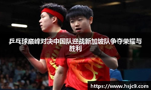 乒乓球巅峰对决中国队迎战新加坡队争夺荣耀与胜利